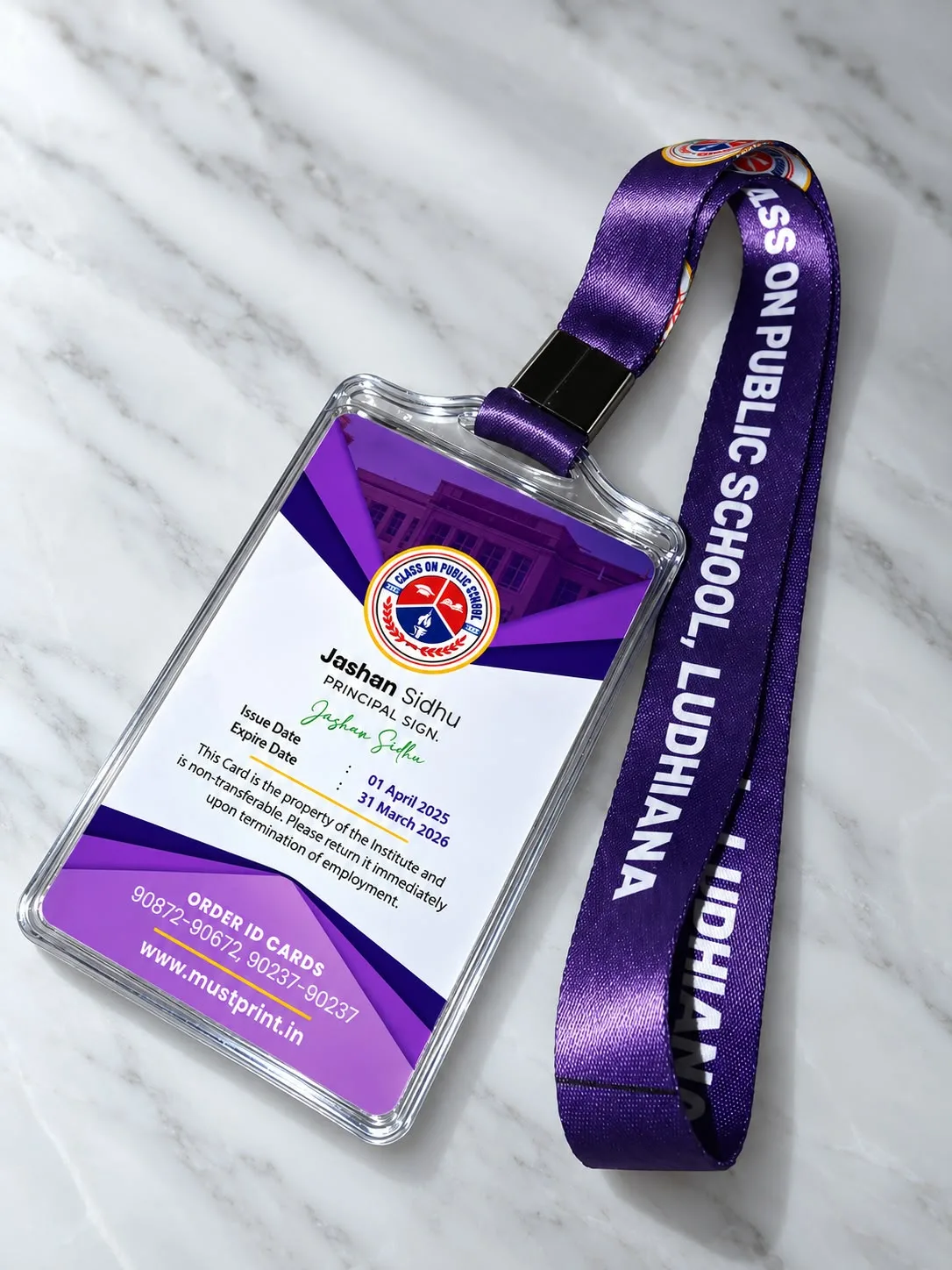 Transparent holder ID Card 